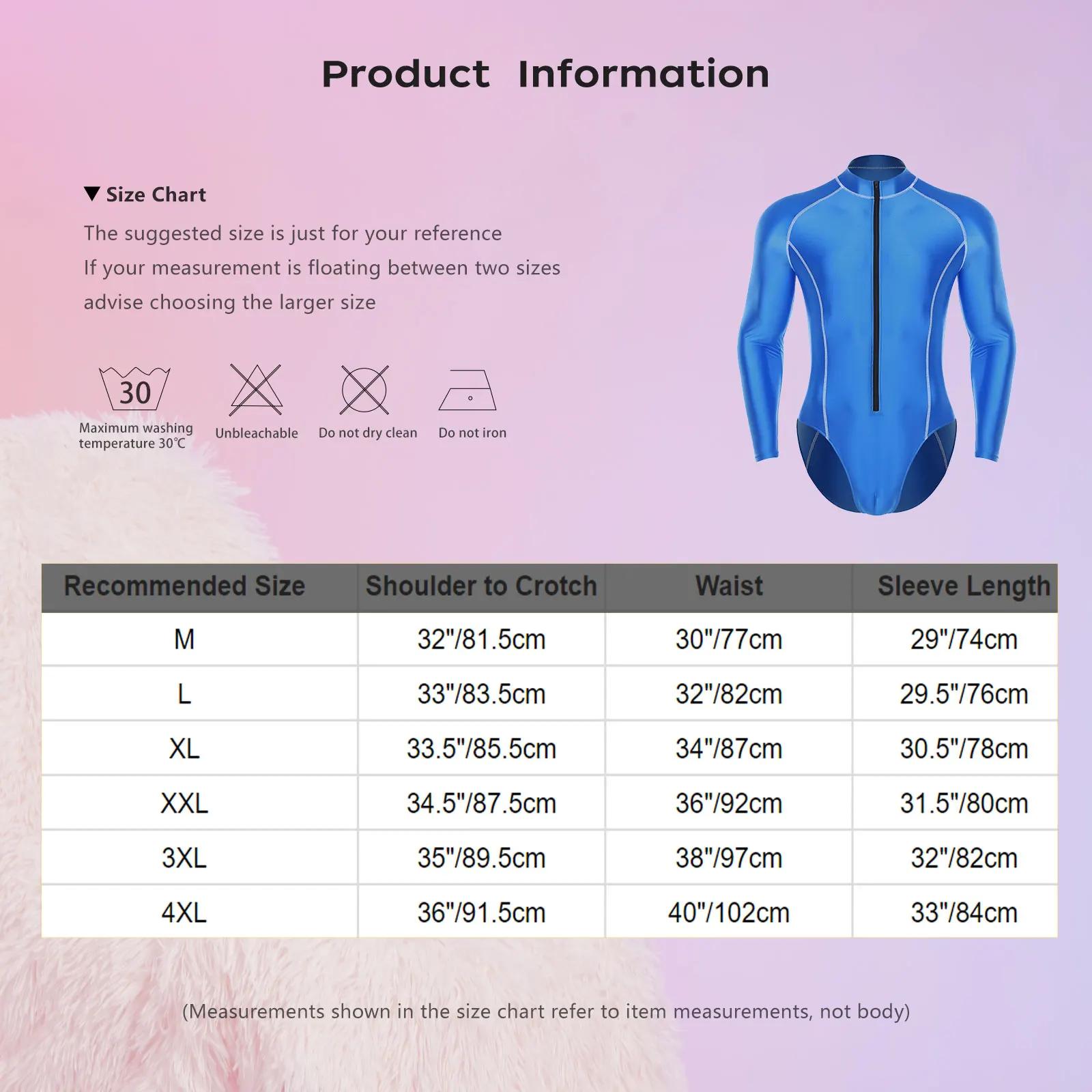 Maillot de bain une pièce brillant pour hommes, protection contre les éruptions cutanées, manches lo