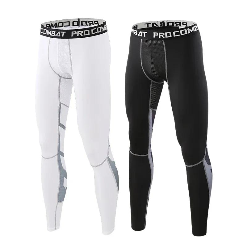 Pantalon compression lycra homme cyclisme course basket football fitness
