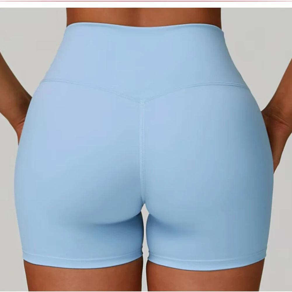 Shorts de yoga taille haute pour femme, push-up, pour fitness, gym, cyclisme et sport