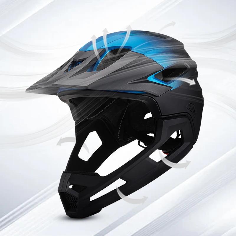 Eastinear 2023 casque de vélo adulte intégral casque de moto détachable léger protection de la tête