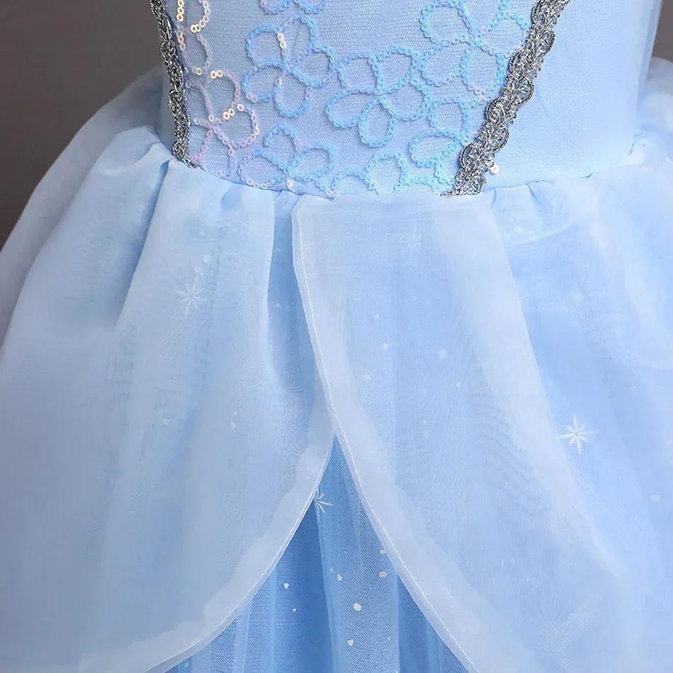 Robe de Cosplay princesse cendrillon pour filles, robe de bal à paillettes, TUTU de carnaval, vêteme