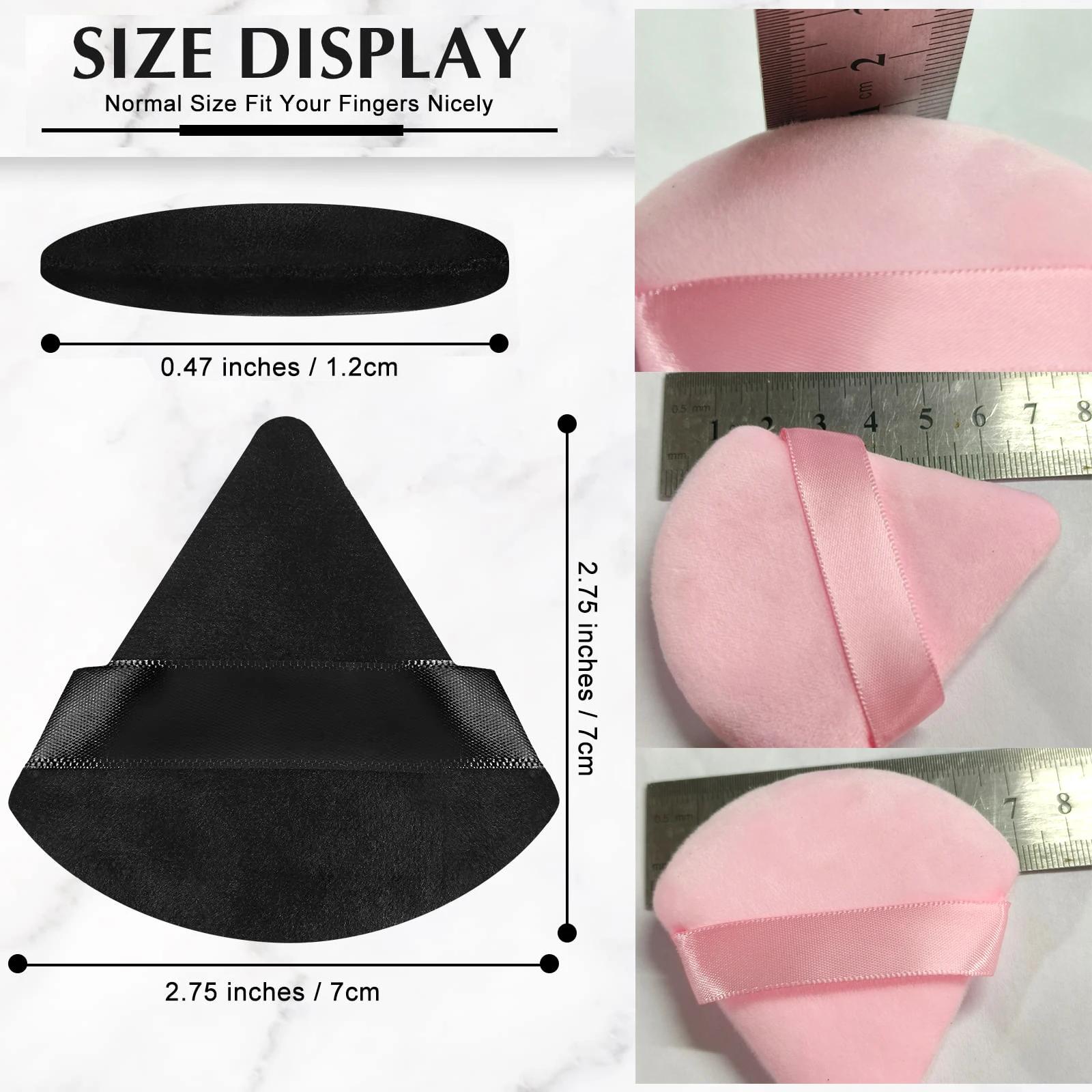 En gros 50 pièces Triangle poudre bouffée Mini visage maquillage éponge cosmétiques doux coton visag