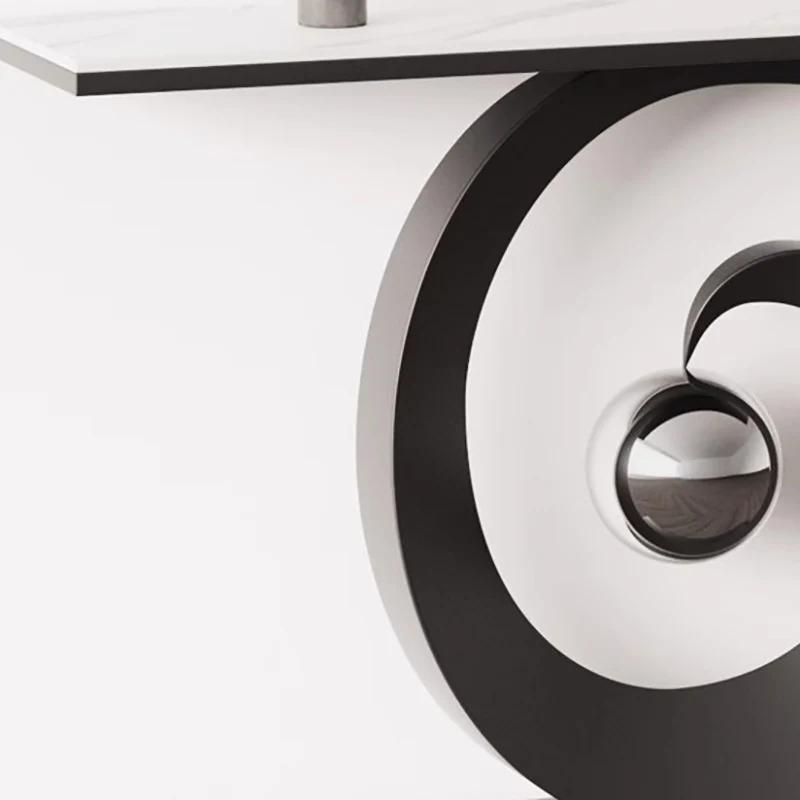 Table Console de luxe nordique Design incurvé belle Table Console élégante Premium Console classique