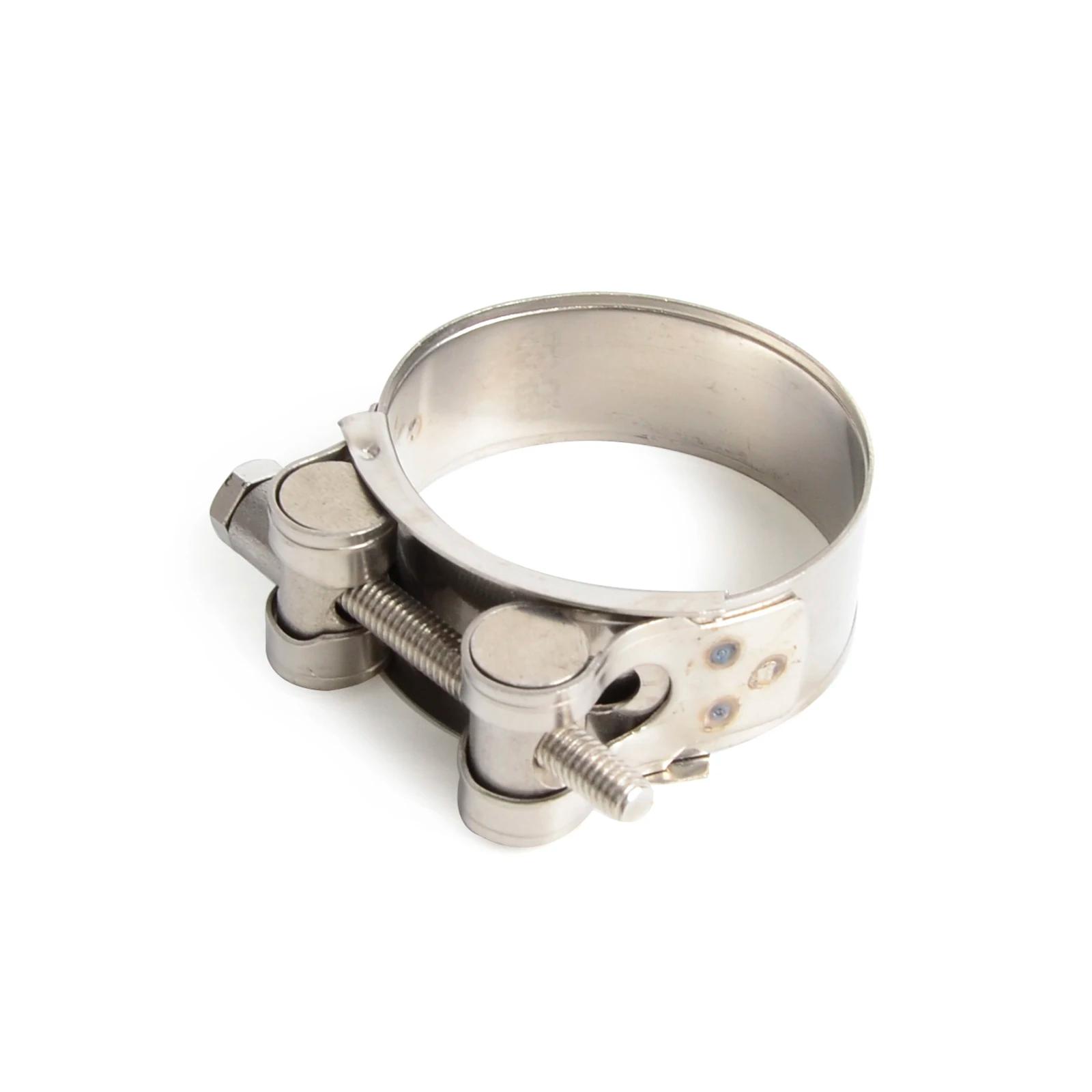 Pince de serrage pour tuyau d'échappement de moto, 31mm - 62mm, en acier inoxydable, pour connexion