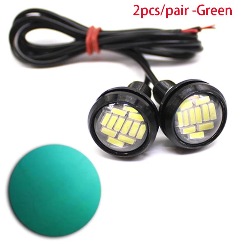 Clignotant yeux d'aigle LED 23mm 4014 12smd pour voiture, feux de signalisation pour la conduite de