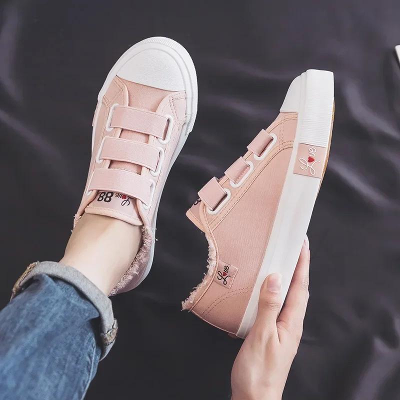 Baskets de jogging en toile respirante pour femmes, chaussures de marche canisées, baskets de sport