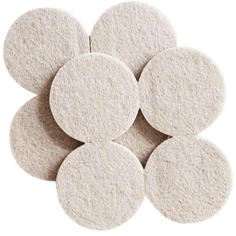 Coussinets de pieds de chaise en feutre, 20mm, 5mm d'épaisseur, tapis de protection contre les rayur