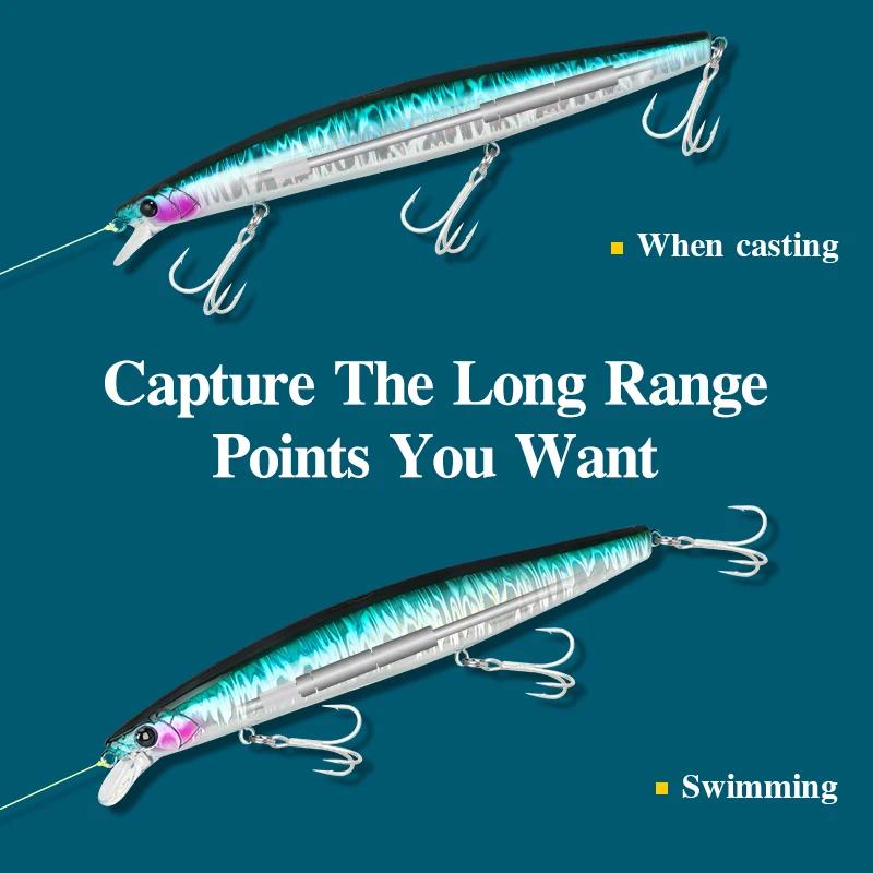 TSURINOYA STINGER 163S Ultra longue coulée coulant méné d'eau salée 163mm 34.2g leurre de pêche en m