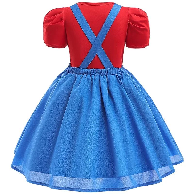 Ensemble de costumes 2 pièces pour frères et sœurs, nouveau film Super bro, déguisement de cosplay,
