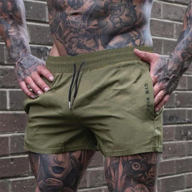 Shorts de sport tissés pour hommes, collection été 2026 – Pantalons de survêtement fins et tendance