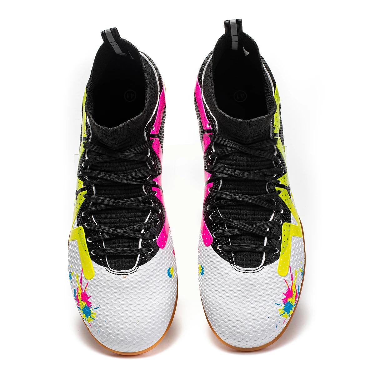 Chaussures football hommes fond plat - Entraînement confortable antidérapant durable adultes adolescents