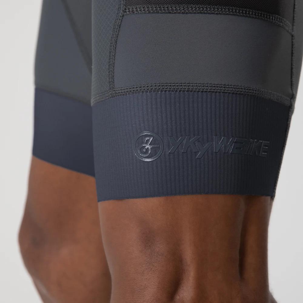 Shorts de cyclisme rembourrés YKYW pour hommes - Confort ultime en VTT et vélo de route - Interface élastique