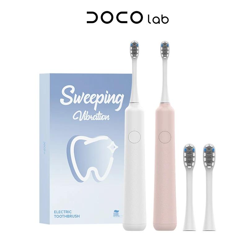 DOCOLAB brosse à dents électrique brosse à vibration sonique Mode 3 vitesses USB charge IPX7 étanche