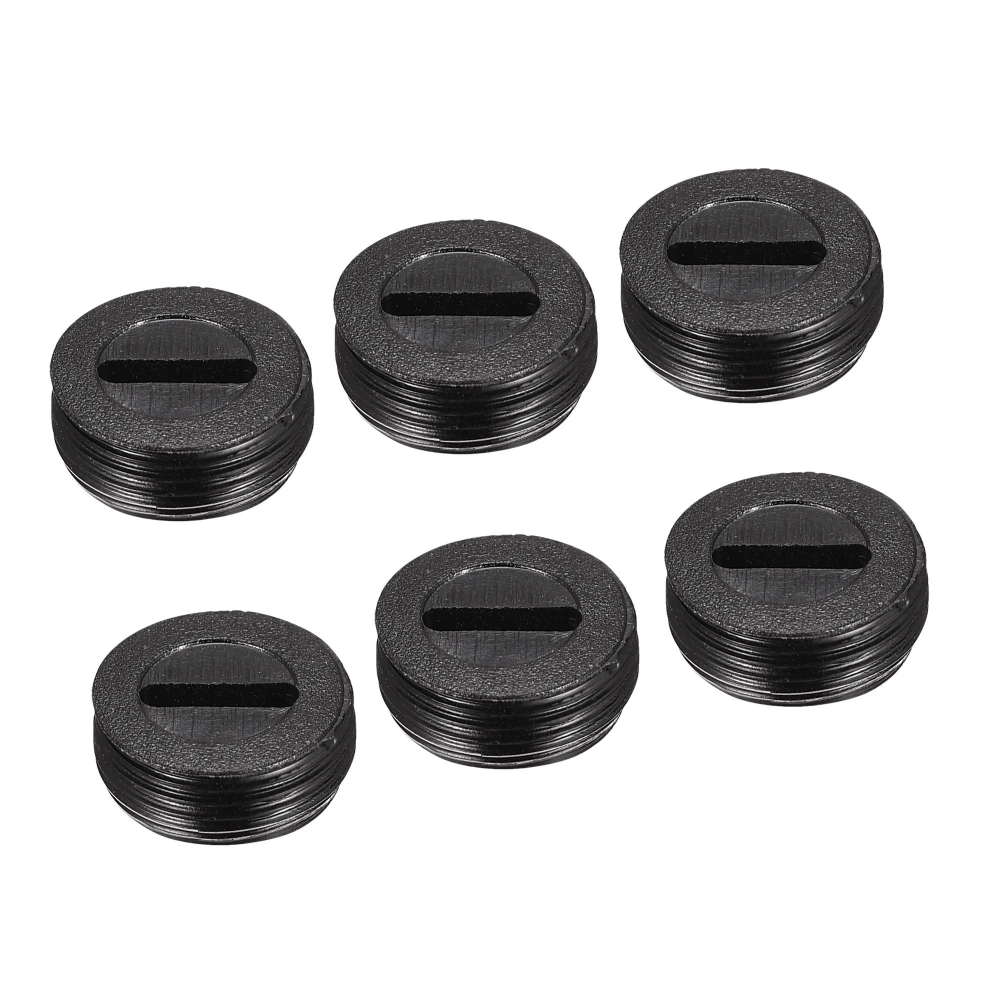 Bouchons de support de brosse en carbone à vis en plastique noir, boîtier Dia 10mm/12mm/13mm/14mm/15