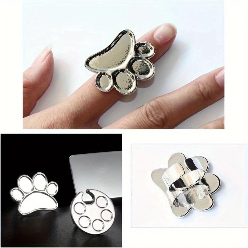 Mini anneau de mélange de Palette de couleurs pour Nail Art, conception d'empreintes mignonnes pour