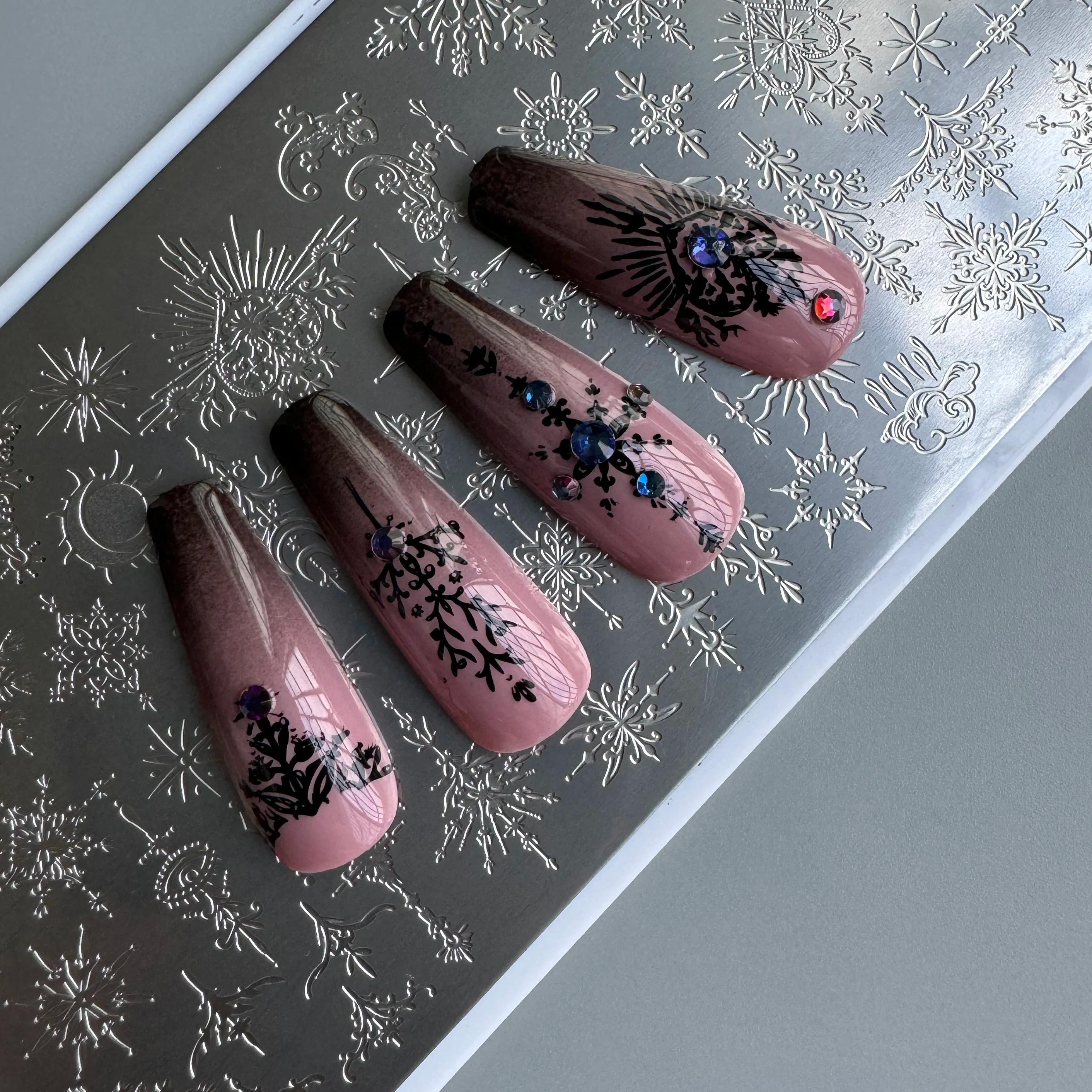 XMQ NAIL ART STAMPING PLATES FOUURS LINES TEMPLATES PLATES D'IMAGE