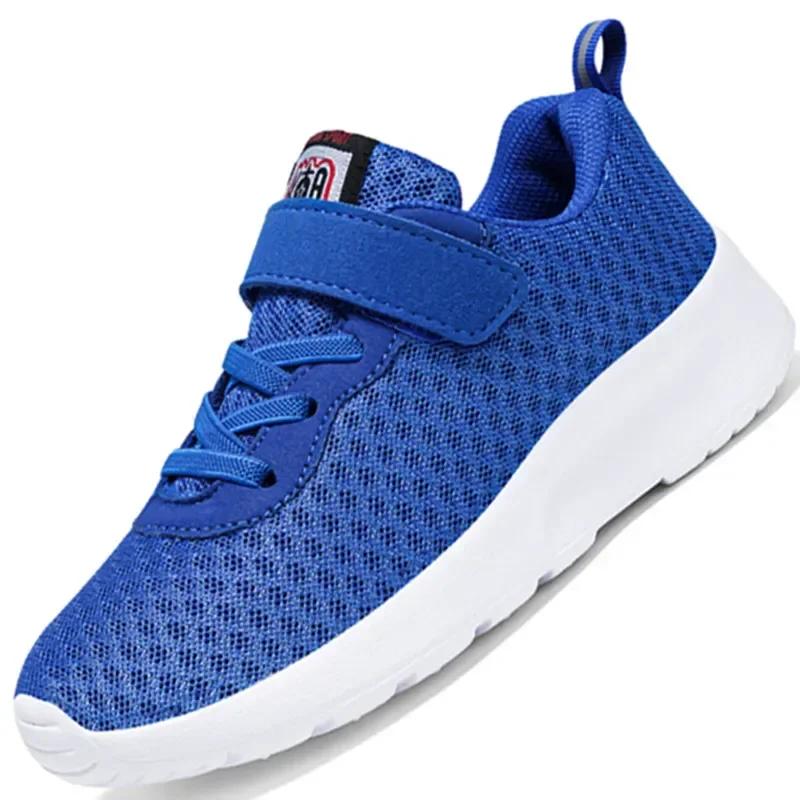 Baskets en maille pour enfants, chaussures de course légères et respirantes pour garçons et filles,