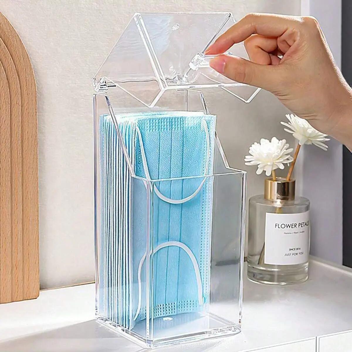 Seau de rangement pour pinceaux de maquillage, 1/2 pièces, porte-gobelet avec couvercle, boîte de ra