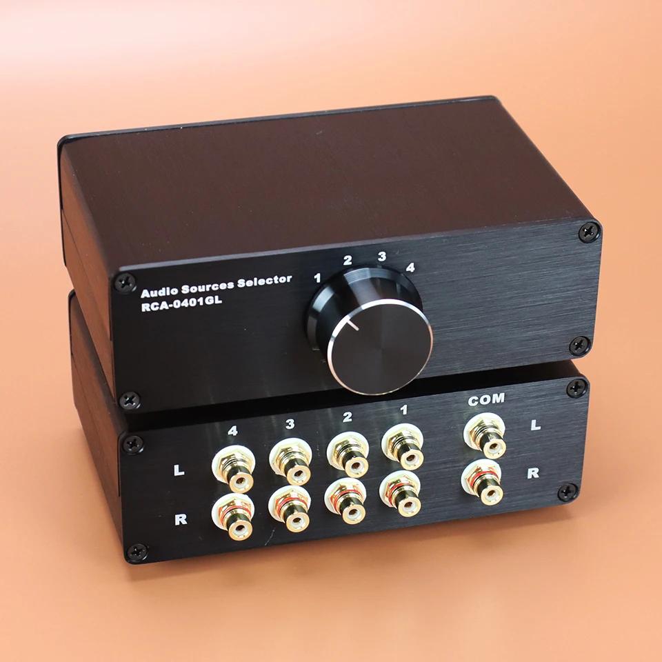 Commutateur de signal audio double canal HIFI, répartiteur audio haut de gamme RCA, amplificateur de