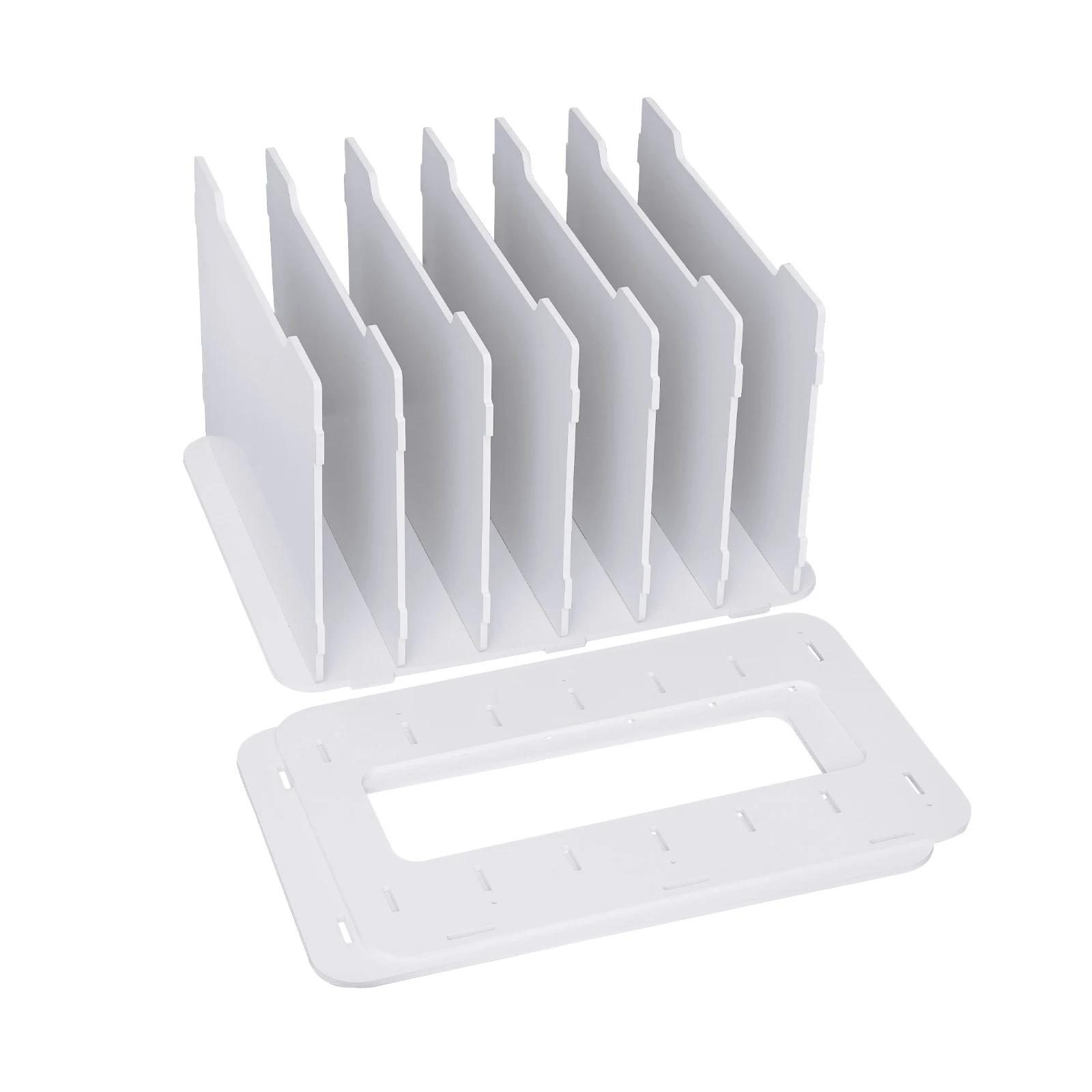 Boîte de Rangement Horizontale en PVC à 7 Couches, Grand Espace de Stockage, pour le Bureau et la Ma