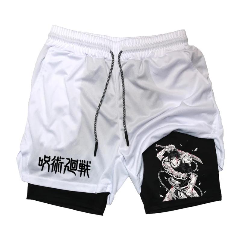 Short de Performance Anime Toji imprimé hommes GYM Shorts de Sport décontractés entraînement course