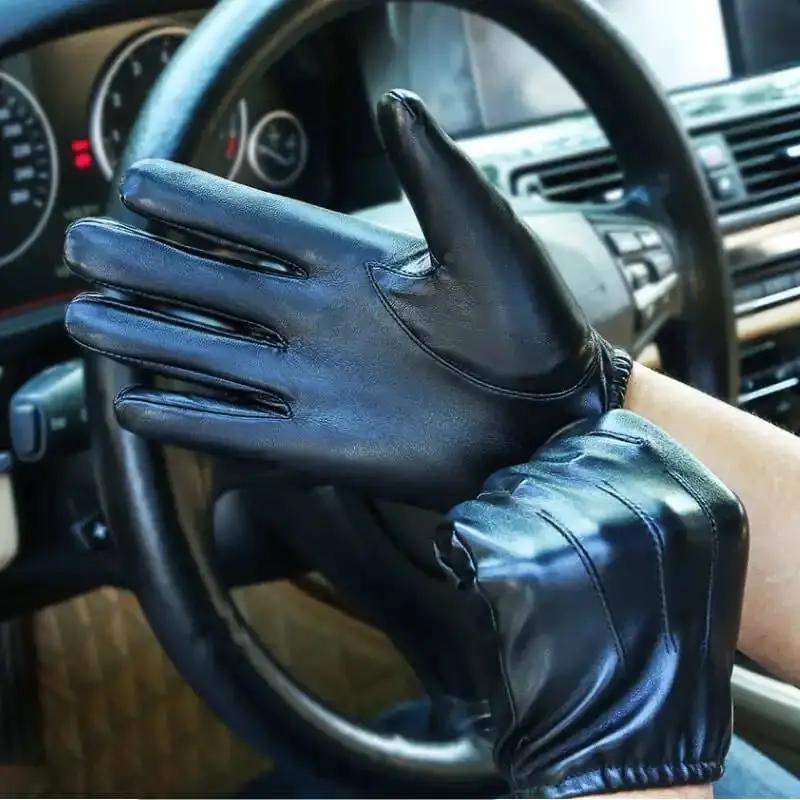 Gants de voiture à écran tactile gants en cuir respirants à doigt complet Moto Motocross gants de sp