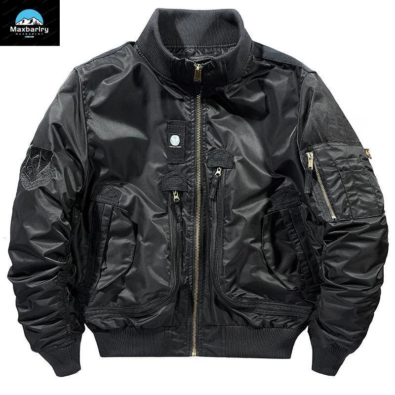 Blouson aviateur fonctionnel MA-1 pour homme, manteau de baseball respirant rétro, vêtements de marq