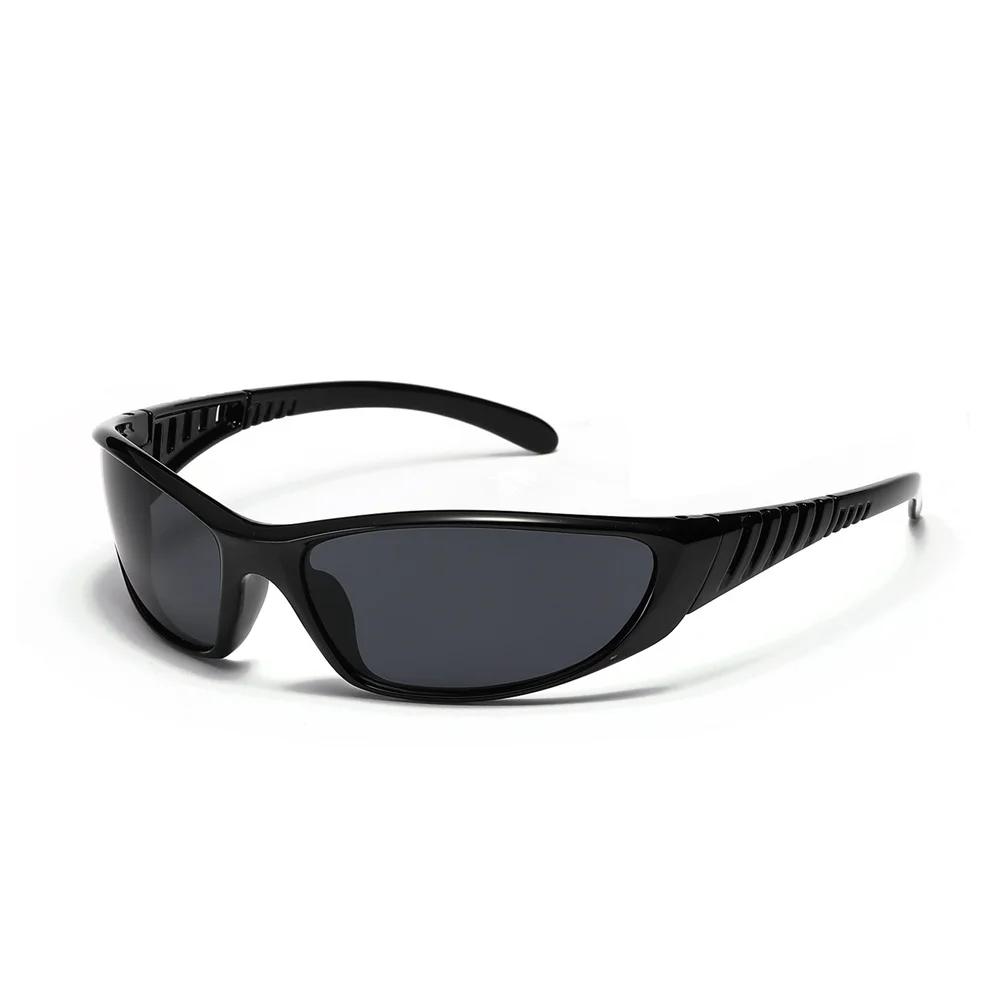 Y2K-Lunettes de soleil vintage pour hommes et femmes, lunettes punk, lunettes de soleil de sport, nu