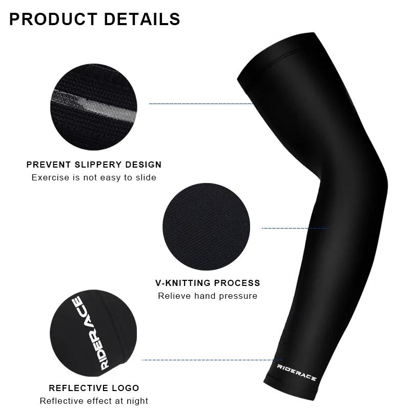 Manchon de bras en soie glacée, séchage rapide, respirant, Protection UV, tenue de Sport, Fitness, b