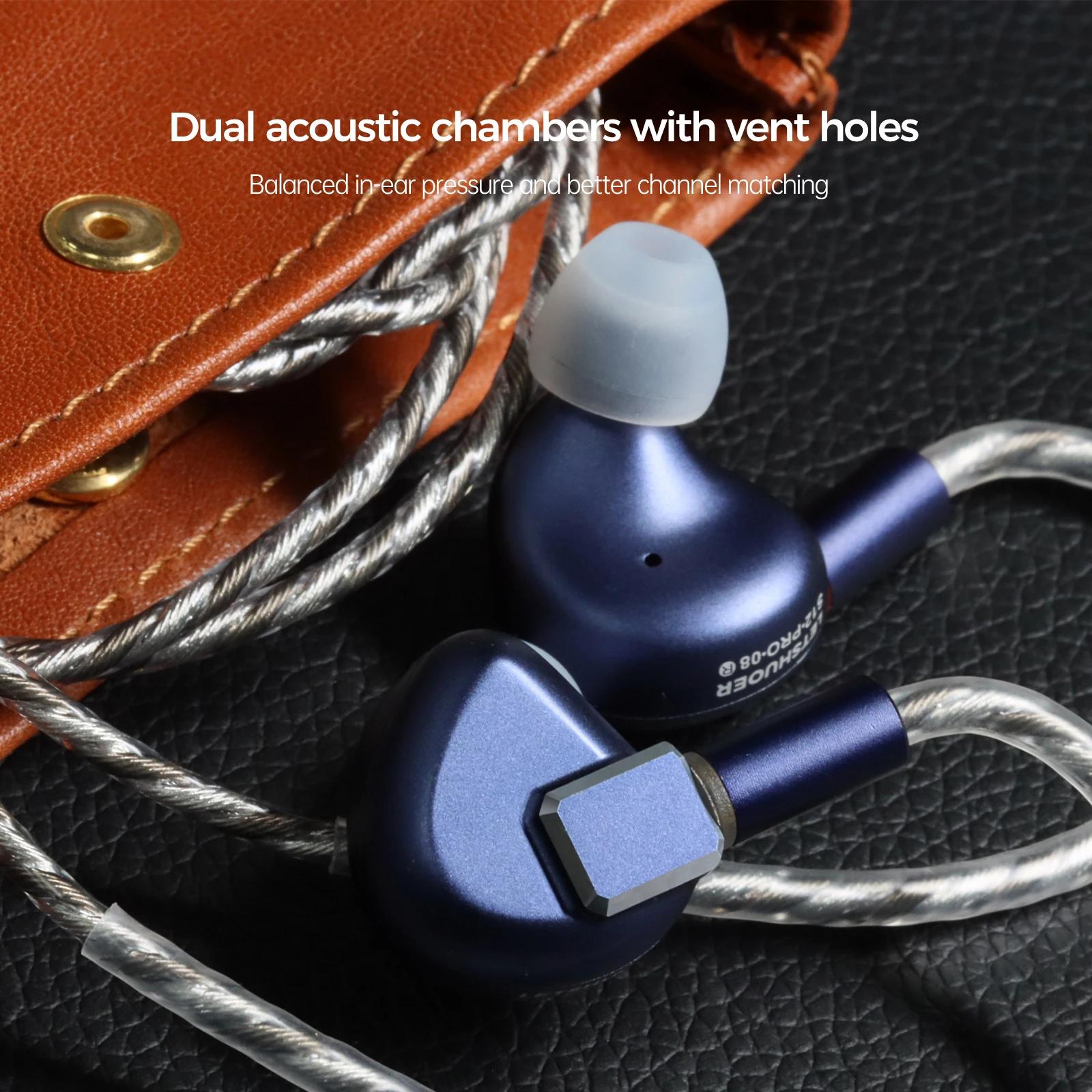 Écouteurs intra-auriculaires filaires Hi-Fi Letshuoer S12 PRO avec transducteur magnétique planaire