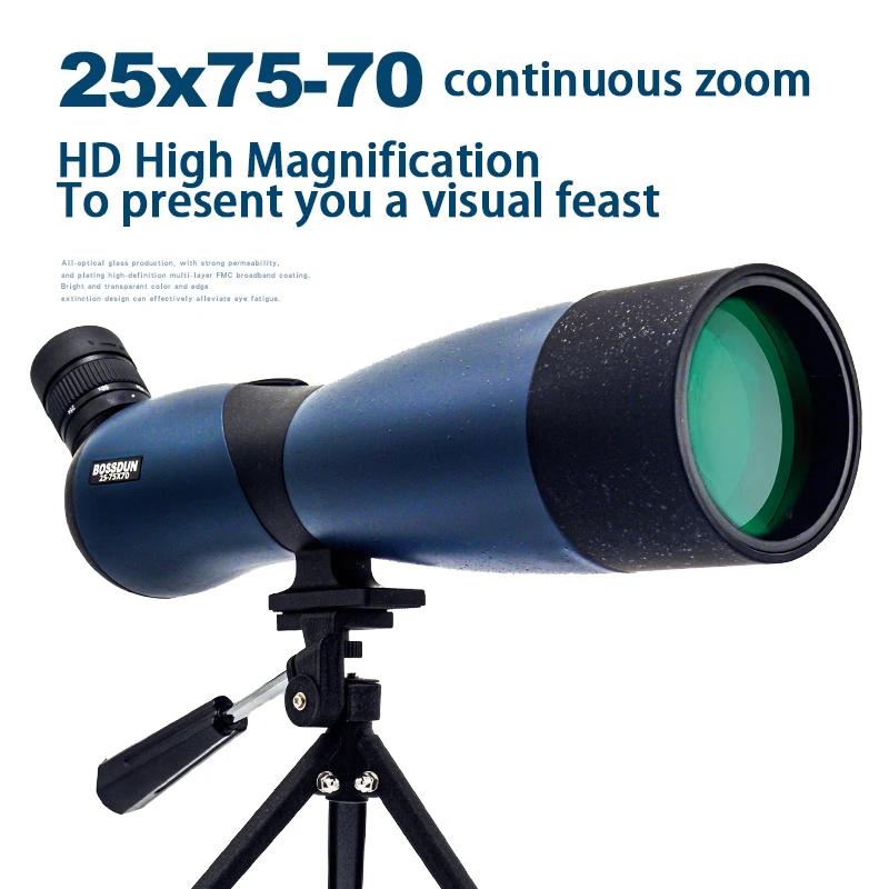 25-75x70 longue-vue Zoom monoculaire BAK4 prisme télescope étanche pour tir cible observation des oi