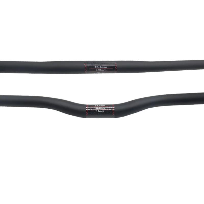 Guidon de vélo pliant entièrement en carbone, guidon horizontal, forme unique, guidon droit ultralég