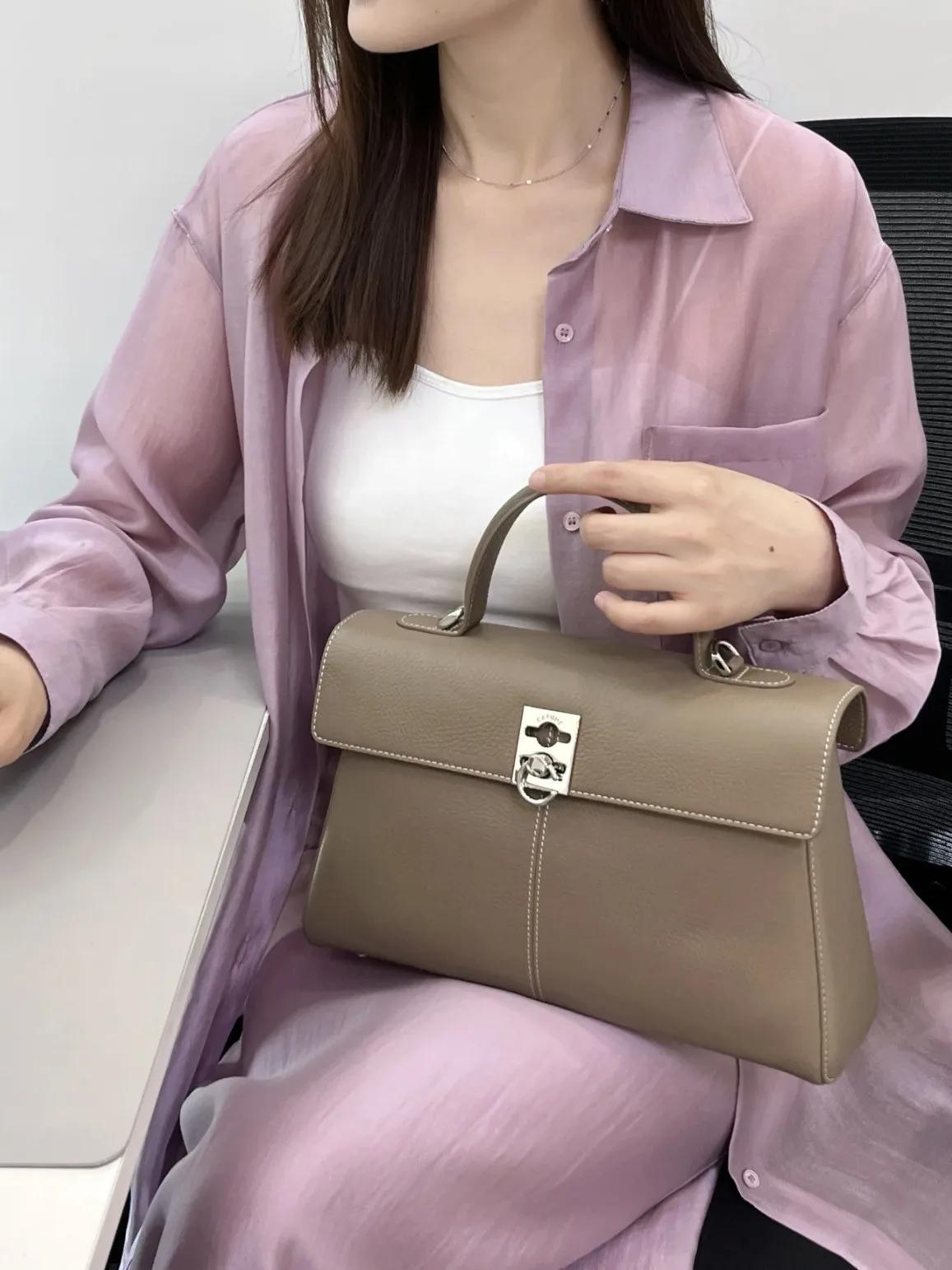Sac Boston rétro pour femme, sac trois-en-un à porter en bandoulière, à l'épaule et à la main, petit