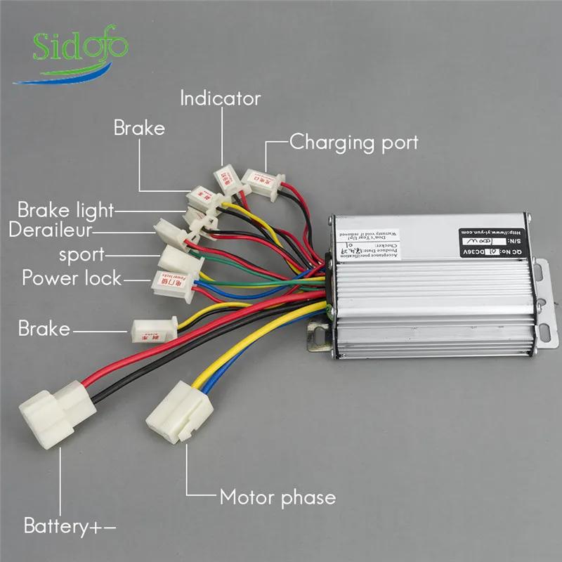 Contrôleur de brosse pour vélo électrique et scooter, accessoire de moteur à balais, 36V, 1000W, 48V