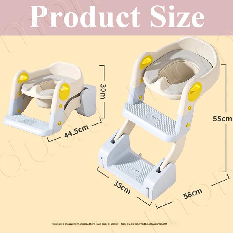 Siège de toilette portable 2-en-1 pliable pour enfants, siège d'apprentissage de la propreté avec ma