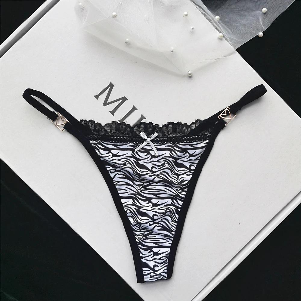 Culotte taille basse sans couture pour femme, sous-vêtement sexy, slip de sport, imprimé léopard, un