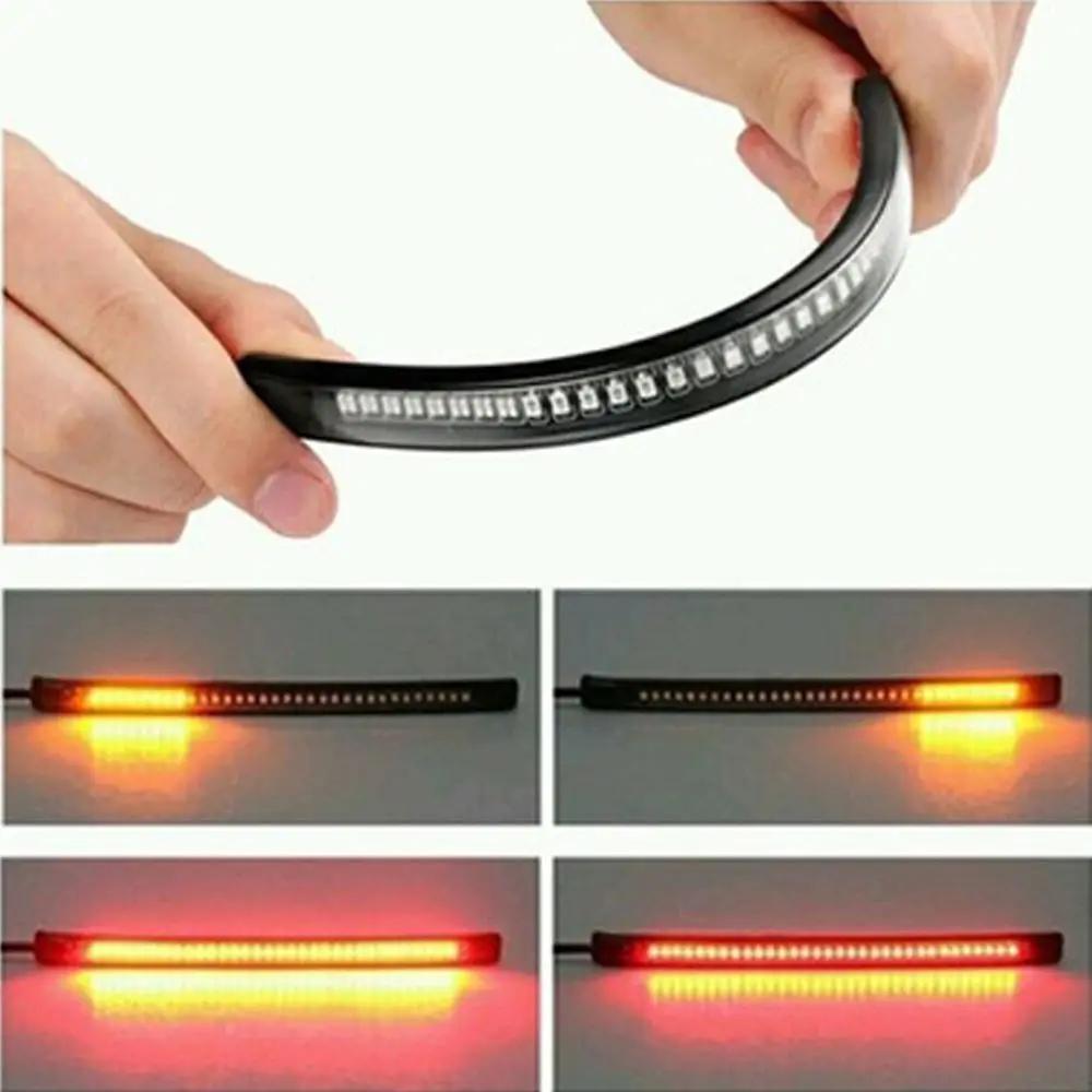 Bande de barre lumineuse Flexible pour moto, 48 LED, frein arrière pour Indian Scout Bobber Mt 09 Ke