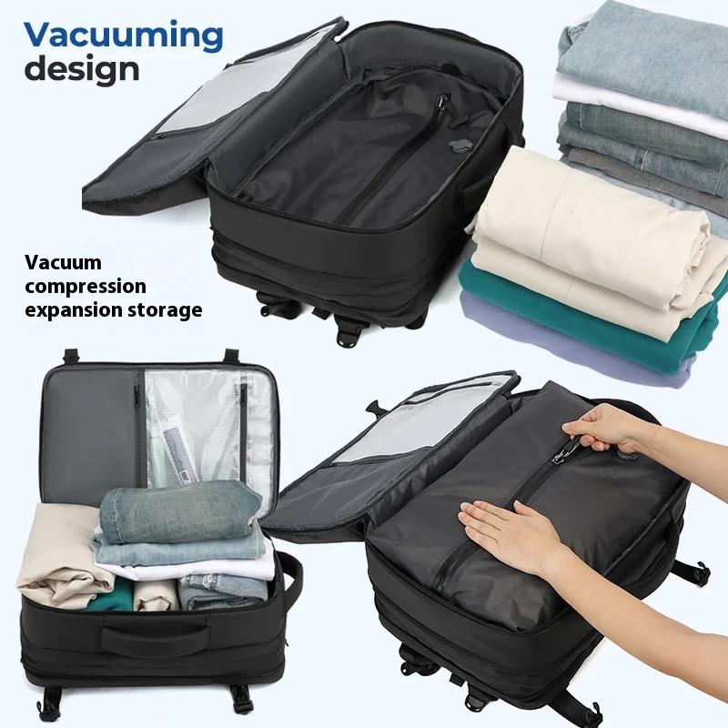 Sac à dos de compression sous vide pour hommes, sac à dos extensible à séparation sèche et humide, s