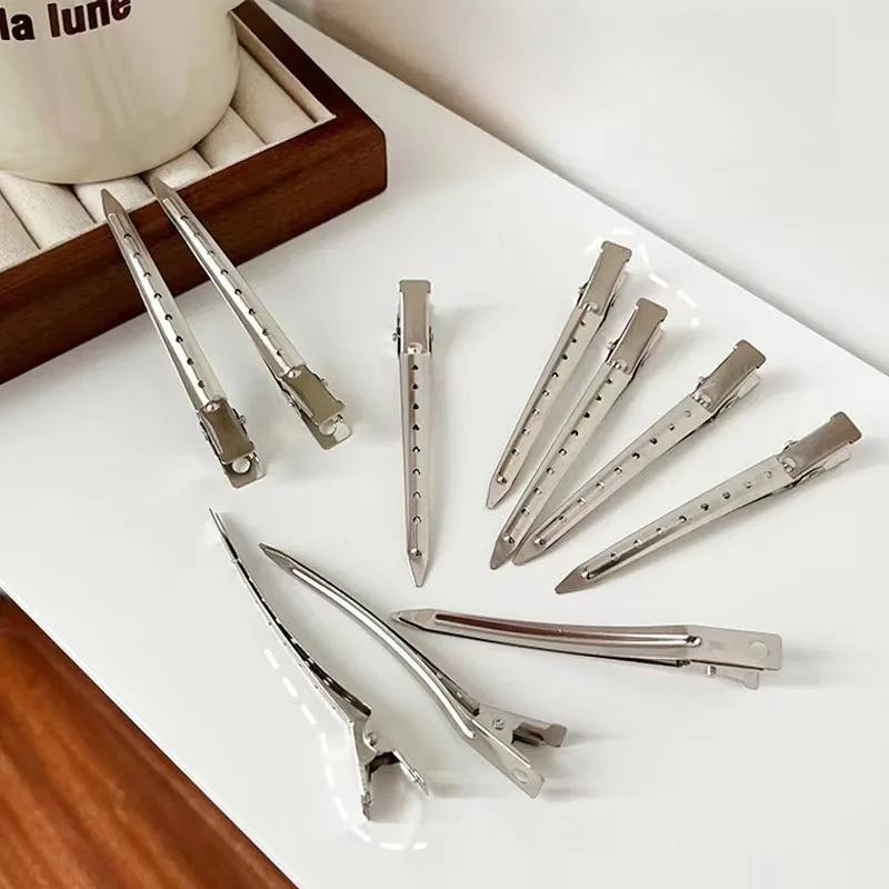 Pinces à cheveux Barrettes en métal, 5/10 pièces, pinces de sectionnement pour coiffure, barbier, co
