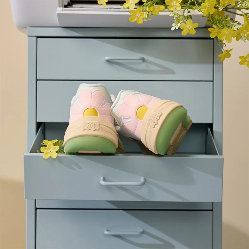 Baskets 361 degrés femmes printemps respirantes polyvalentes anti-dérapantes semelles épaisses confortables
