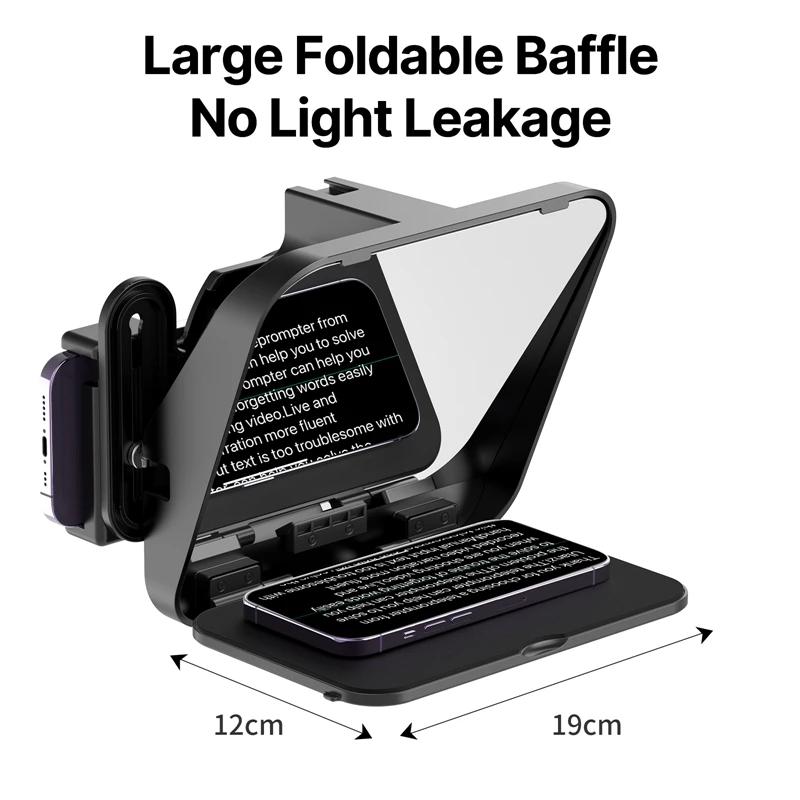 Ulanzi RT02 téléprompteur Portable Mini téléprompteur pour tablettes appareil photo reflex numérique