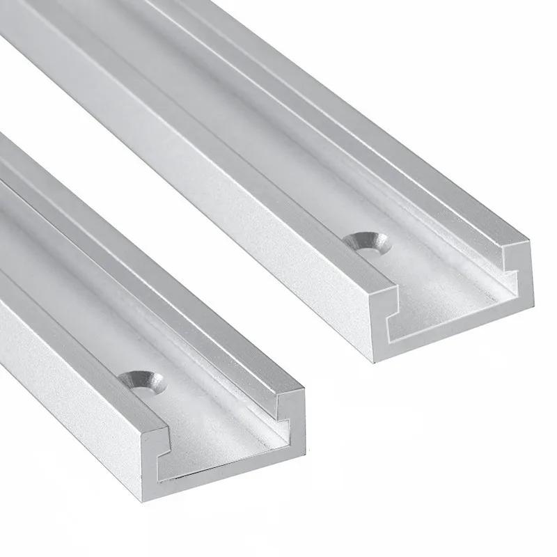 Fixation de gabarit de piste à onglet en aluminium, fente en T, Rail de goulotte pour le travail du