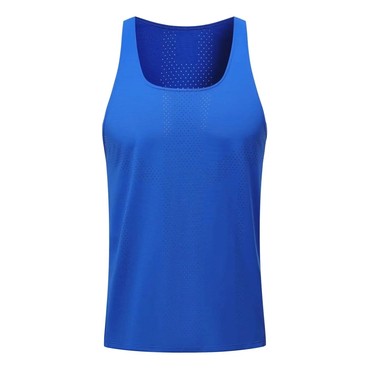 Débardeur d'athlétisme pour hommes et femmes, gilet de course, chemises de sport de vitesse, Fitness