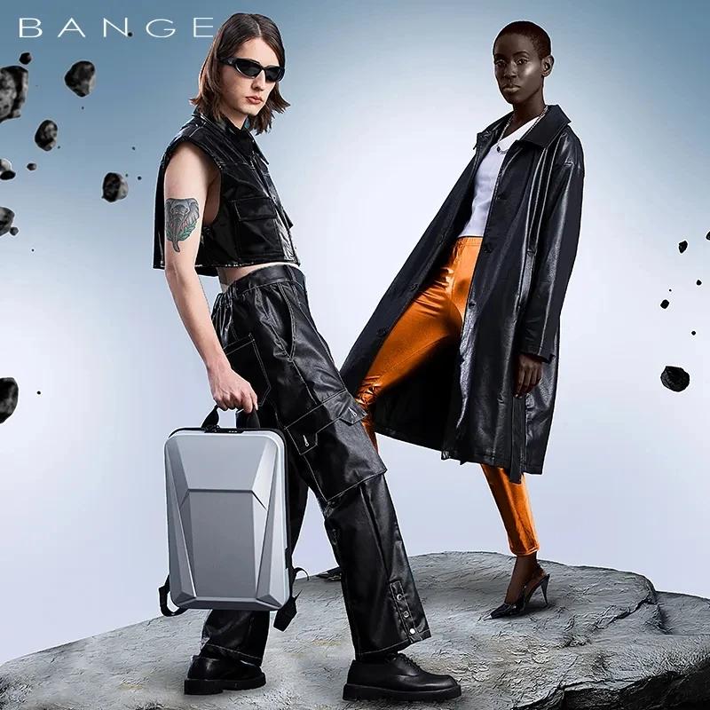 BANGE sac à dos multifonction série coque dure hommes Anti-vol étanche ordinateur portable mâle sac
