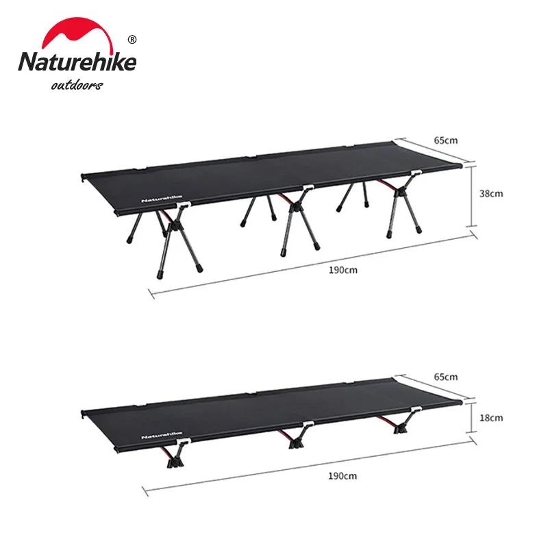 Natureifa-Lit de camping ultraléger en alliage d'aluminium, lit de camping portable, lit de camping