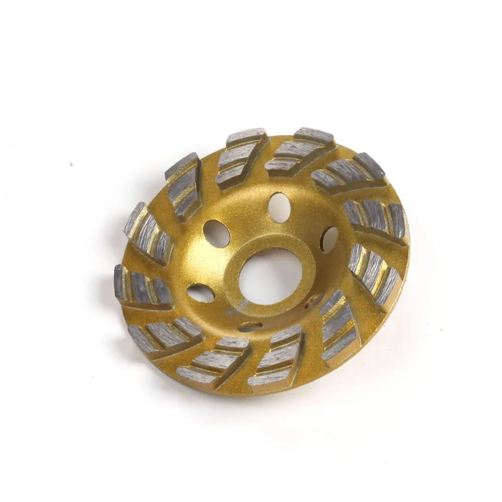 4 pouces 100mm béton pierre céramique Turbo diamant meule 12 Segs meuleuse d'angle robuste roues pou