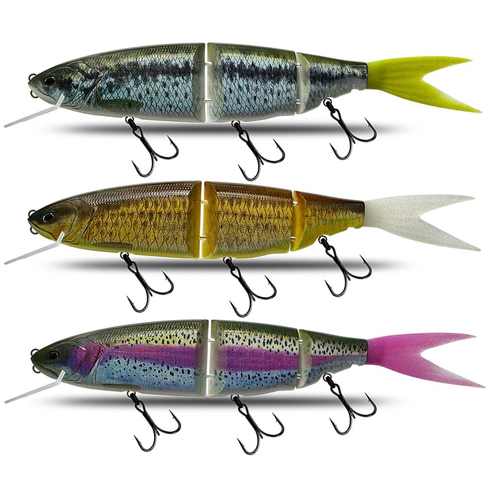 Leurre de pêche taille 350mm Brochet appât de natation articulé flottant le géant dur appât Section