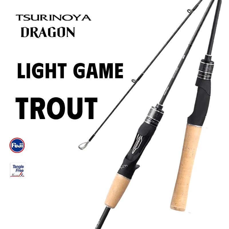 TSURINOYA jeu léger canne à pêche rotative DRAGON 1.6m 1.8m UL puissance Action rapide FUJI Guide je
