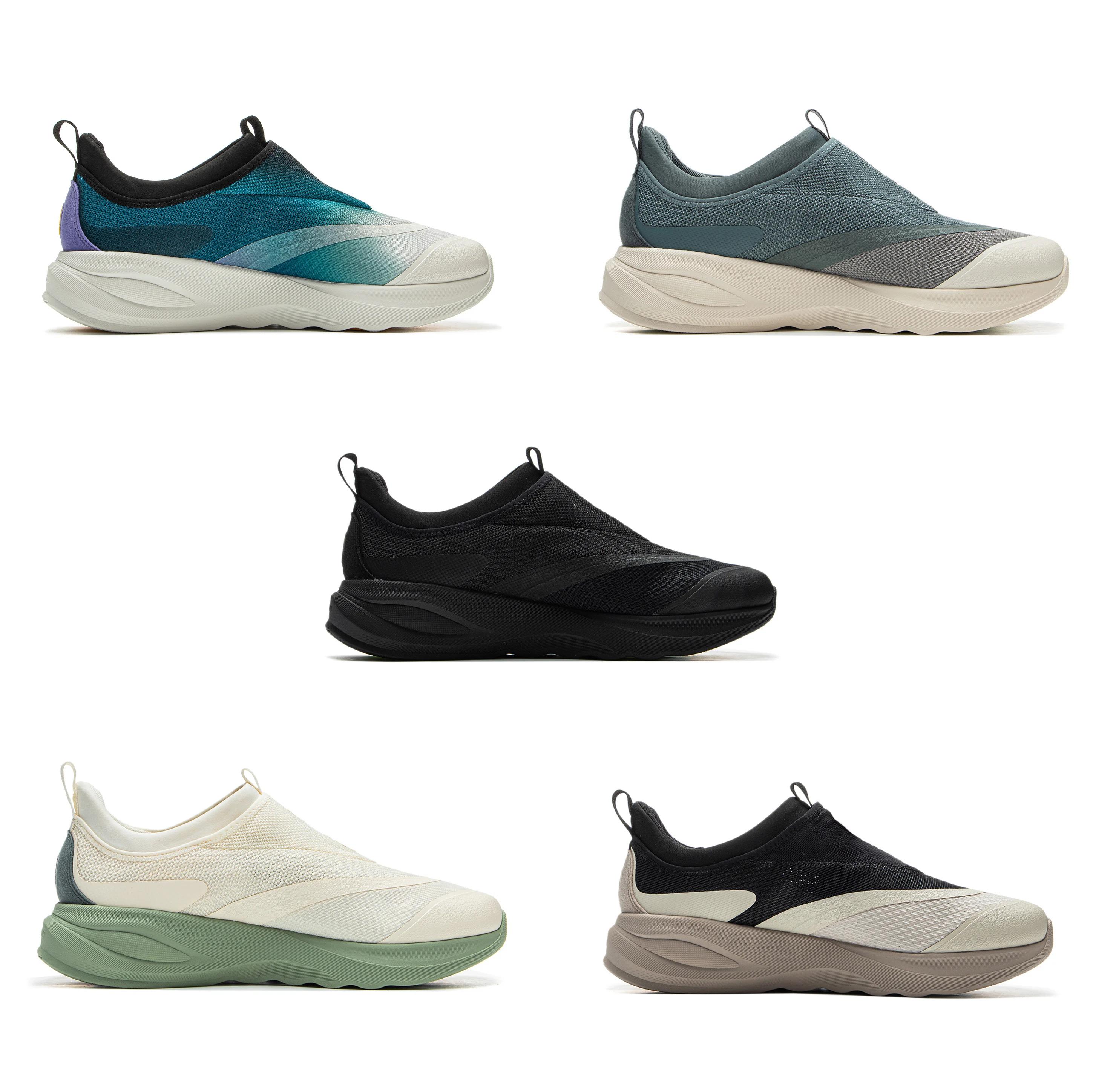 Li-ning hommes doux GO 2 chaussures de marche COMFOAM Slip-on doux talon épais doublure confortable