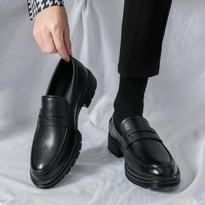 Bureau hommes chaussures habillées classique décontracté chaussures d'affaires pour hommes fête mari